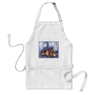 don't worry be happy humour standard apron