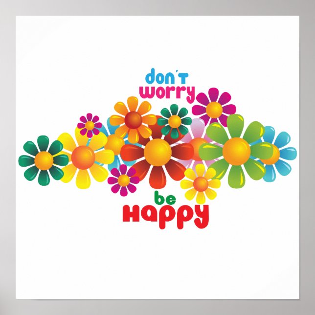 Don't worry be happy poster (Front)
