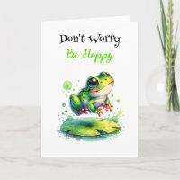 Don't Worry, Be Hoppy | Frog Pun Friendship