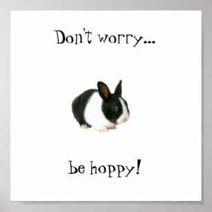 Don't worry be hoppy poster