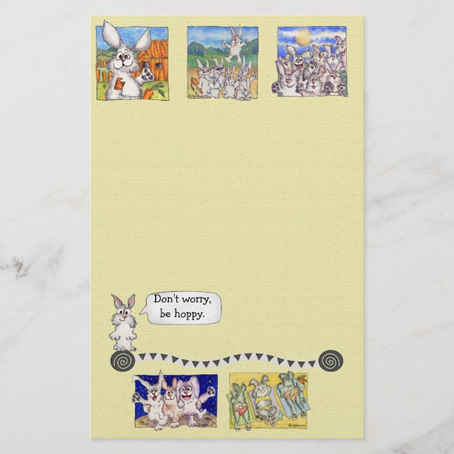 Don't worry, Be Hoppy Stationary Stationery (Front)