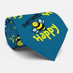 Don't Worry Bee Happy Tie