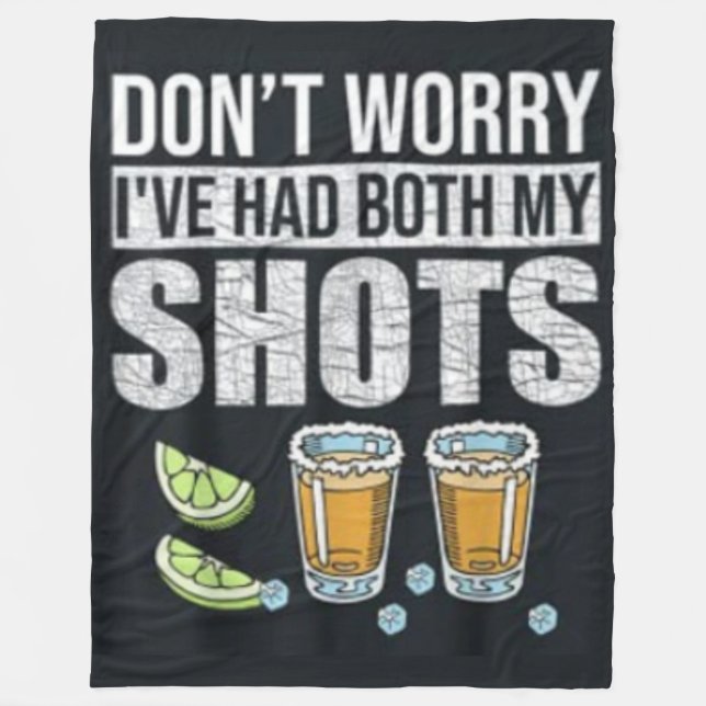DON'T WORRY FLEECE BLANKET (Front)