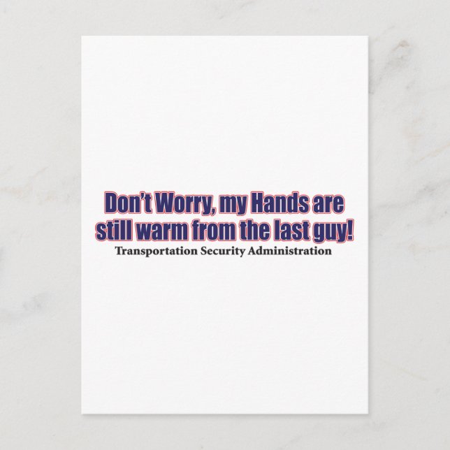 Don't-Worry Postcard (Front)
