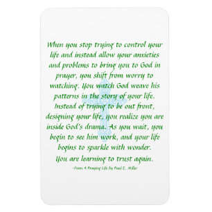 Don't Worry - Pray and Watch Magnet