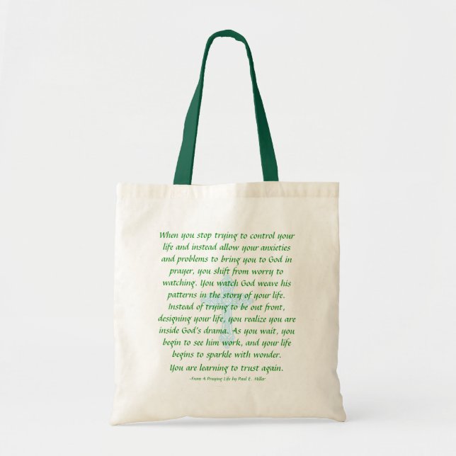 Don't Worry - Pray and Watch Tote (Front)
