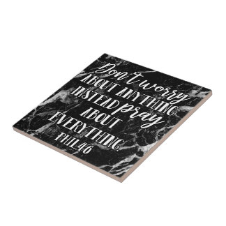 Dont Worry Pray Bible Verse Scripture Christian Tile