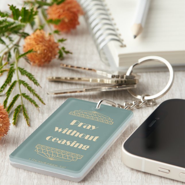 Don't Worry -- Pray Key Ring (Front Right)