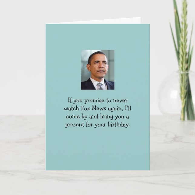 Don't you be watchin Fox News! Card (Front)