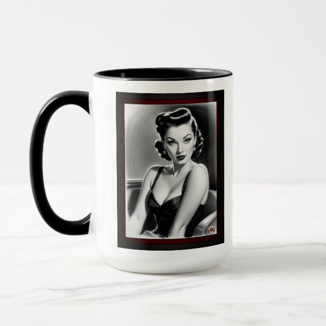 Don't You Believe Me AI Concept Art by Xzendor7 Mug (Left)