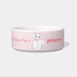 Princess Cat Bowls Zazzle UK