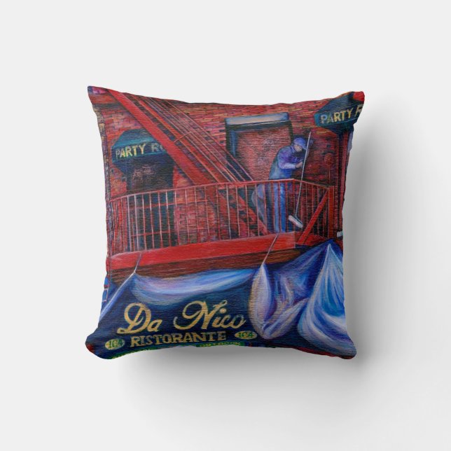 Don't You Love Red Paint? New York City, New York Cushion (Front)