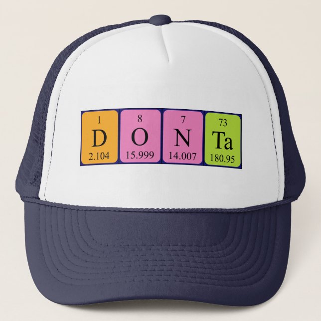 Donta periodic table name hat (Front)