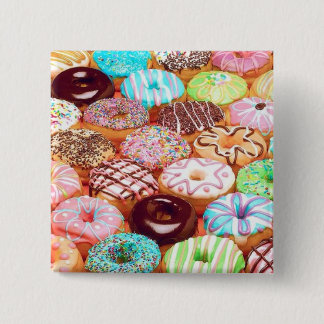 DONUT 15 CM SQUARE BADGE