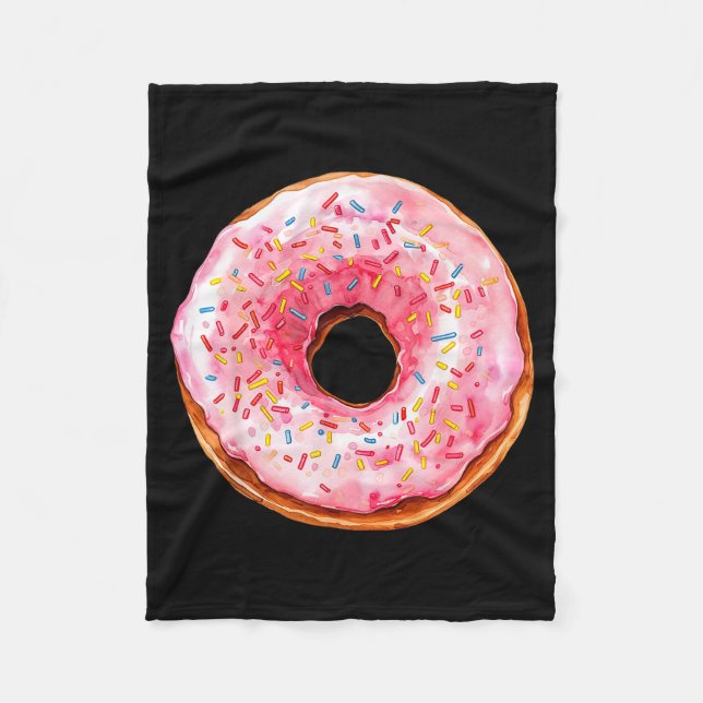 Donut Adult Kids Men Women Doughnut Costume  Fleece Blanket (Front)