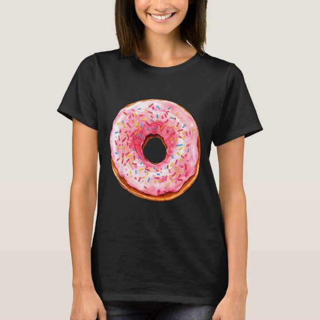 Donut Adult Kids Men Women Doughnut Costume  T-Shirt (Front)