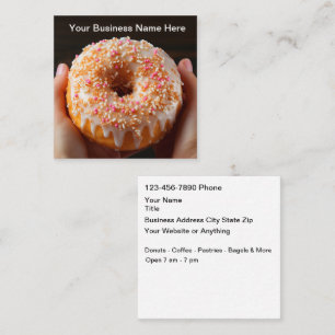 Donut And Coffee Shop Business Cards