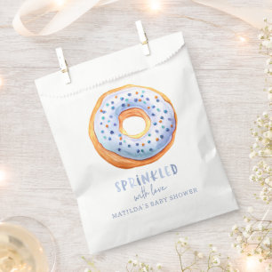 donut baby shower blue cute elegant party favour bags