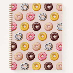 Donut Bakery Shop Pattern Notebook