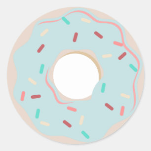 DONUT celebration THANK YOU stickers
