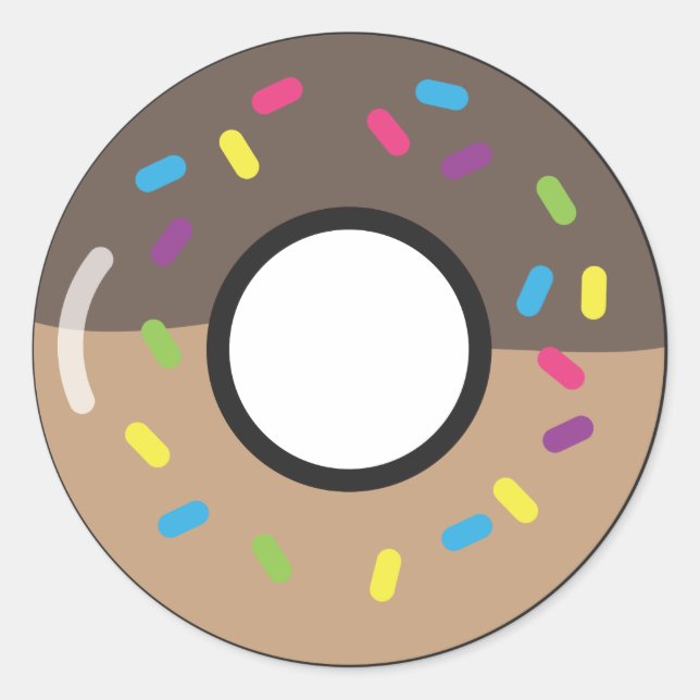 DONUT CLASSIC ROUND STICKER (Front)