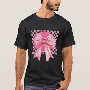 Donut Coquette Bow Funny Girls Women Gift Doughnut T-Shirt