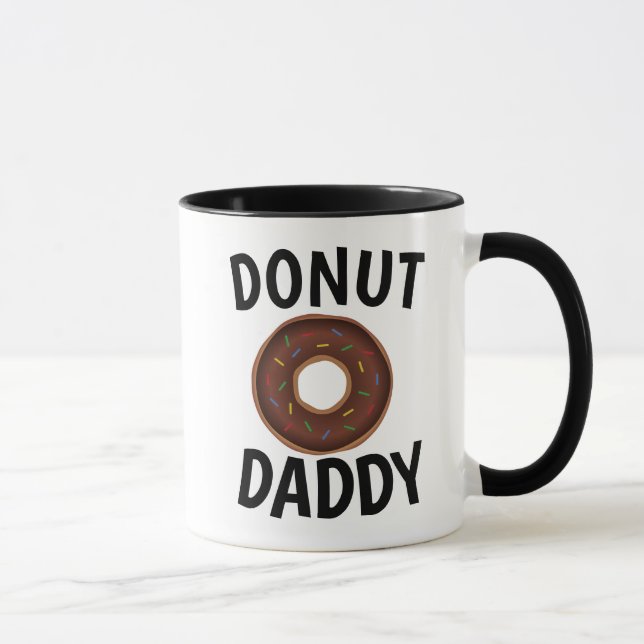 DONUT DAD DADDY Coffee Mugs (Right)
