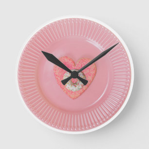 Donut design, round wall clock 