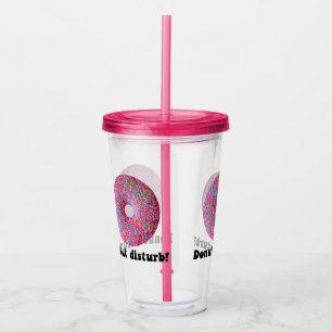 Donut disturb acrylic tumbler