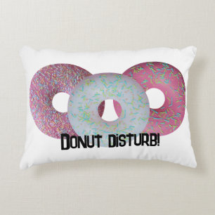 Donut disturb! decorative cushion