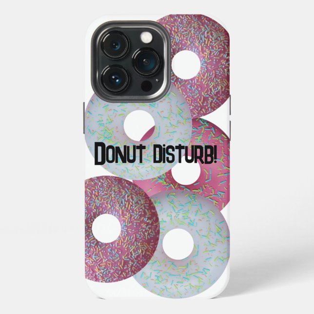 Donut disturb! iPhone case (Back)