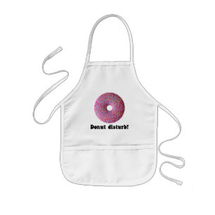 Donut disturb kids apron