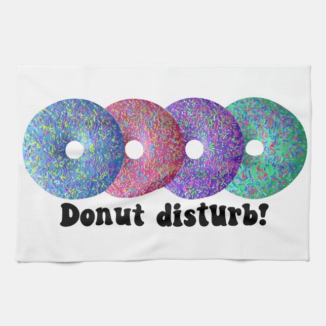 Donut disturb Kitchen Towels (Horizontal)
