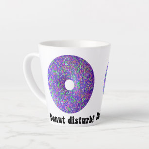 Donut disturb latte mug
