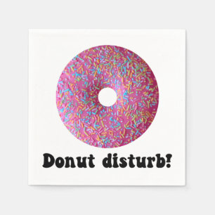 Donut disturb napkin