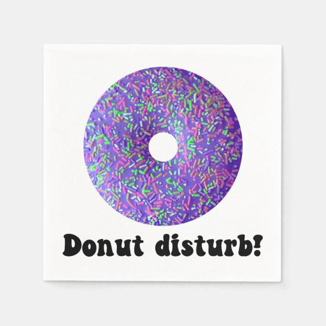 Donut disturb napkin (Front)