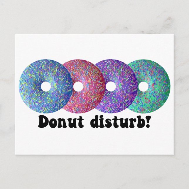 Donut disturb postcard (Front)