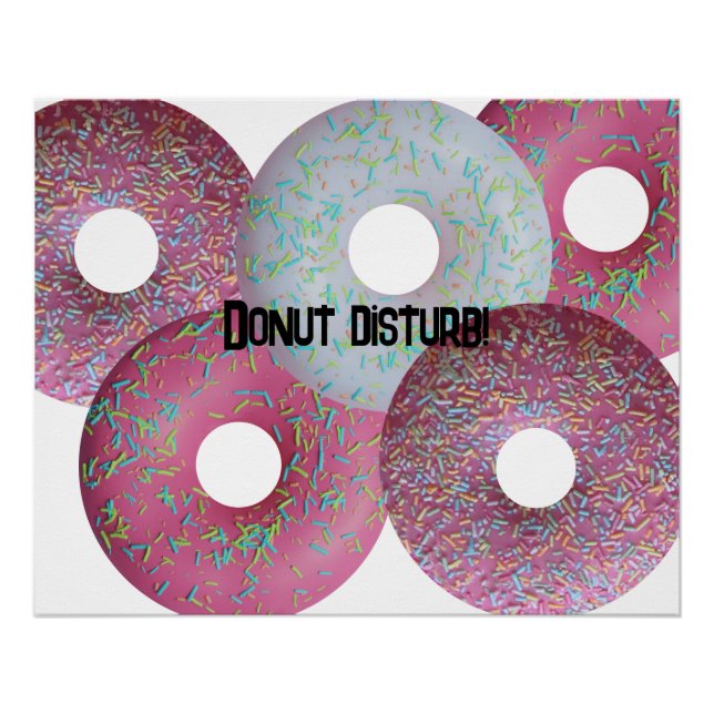 Donut disturb! poster (Front)