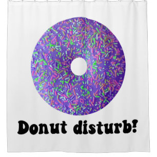 Donut disturb shower curtain