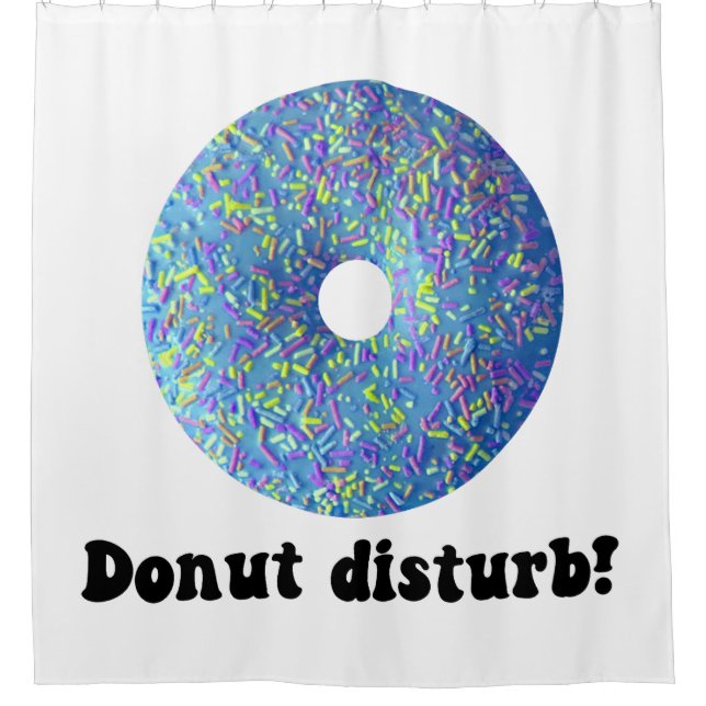 Donut disturb shower curtain (Front)