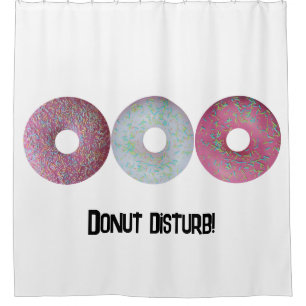 Donut disturb! shower curtain