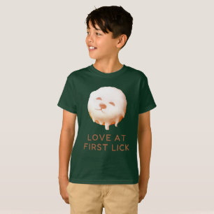 Donut Dream: Glazed Smile Pup Repeat Pattern T-Shirt