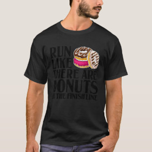Donut For Men Women Cool Runner Sports Doughnuts T-Shirt