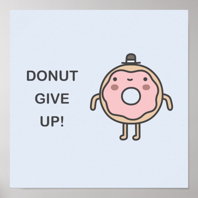 Donut Give Up! Poster (Front)