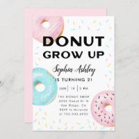 Donut Grow Up Birthday Party
