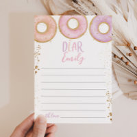 Donut Grow Up Birthday Time Capsule Message Card