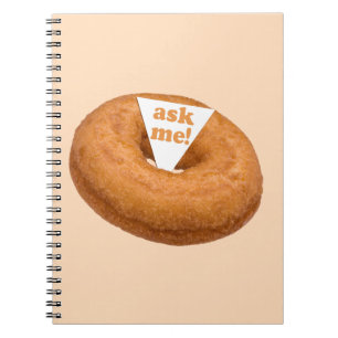 Donut Humor custom notebook