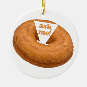 Donut Humor custom ornament