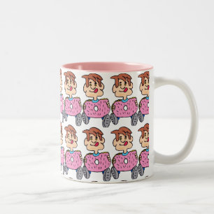 Donut Man Two-Tone Coffee Mug