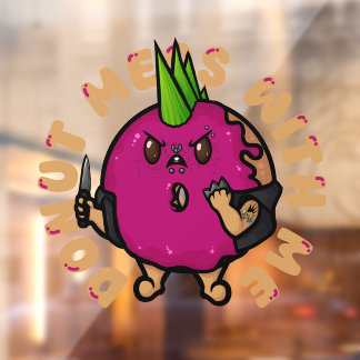 Donut Mess With Me Window Cling